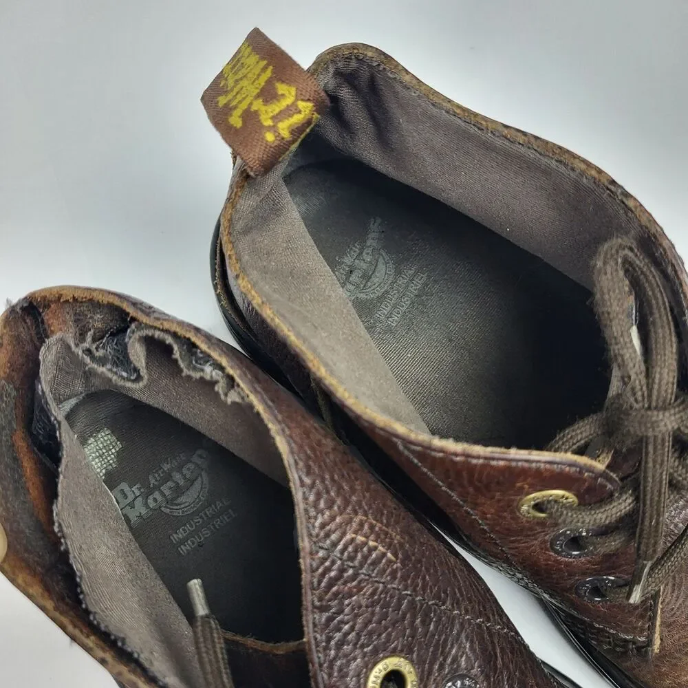DR MARTENS SUSSEX Boots Men 8 Brown Chukka Leather AS IS READ